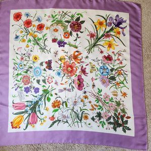 Gucci V.Accornero floral silk scarf